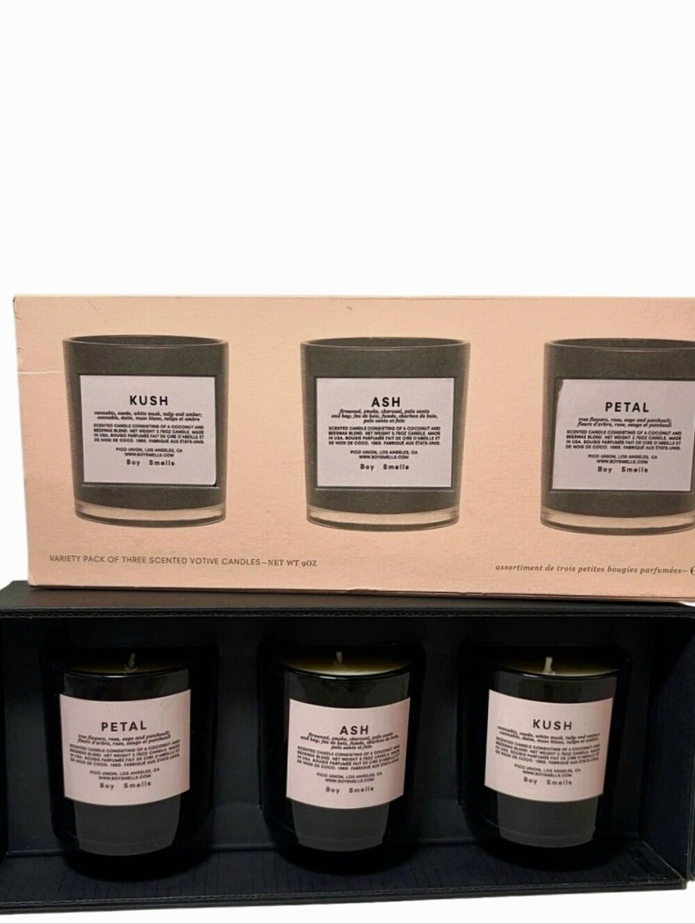 Boy Smells Core Trio Set- Kush, Ash, & Petal Scented Candles